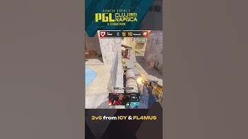 ICY & FL4MUS SAVES ROUND 2V5 #cs2 #csgo #pgl