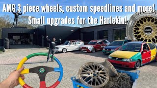 AMG 2 piece to 3 piece wheels | custom speedlines and more | Small upgrades for the Harlekin