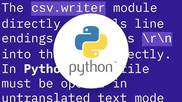 CSV file written with Python has blank lines between each row