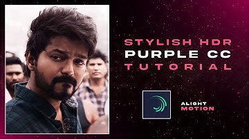 Stylish HDR Purple CC Like Aftereffects 💜⚡ Alight motion tutorial tamil | Crazy Tech Tutorials