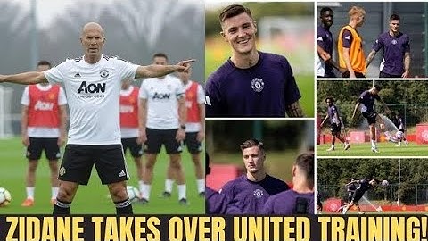 ZINÉDINE ZIDANE TAKES CHARGE AT MANCHESTER UNITED! FIRST TRAINING SESSION AT CARRINGTON WITH ENERGY
