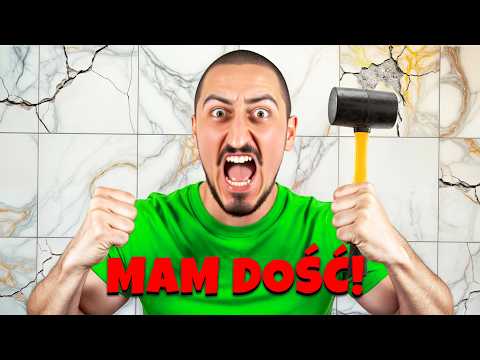 ODPADŁA MI ŚCIANA PODCZAS KLEJENIA PŁYTEK XD