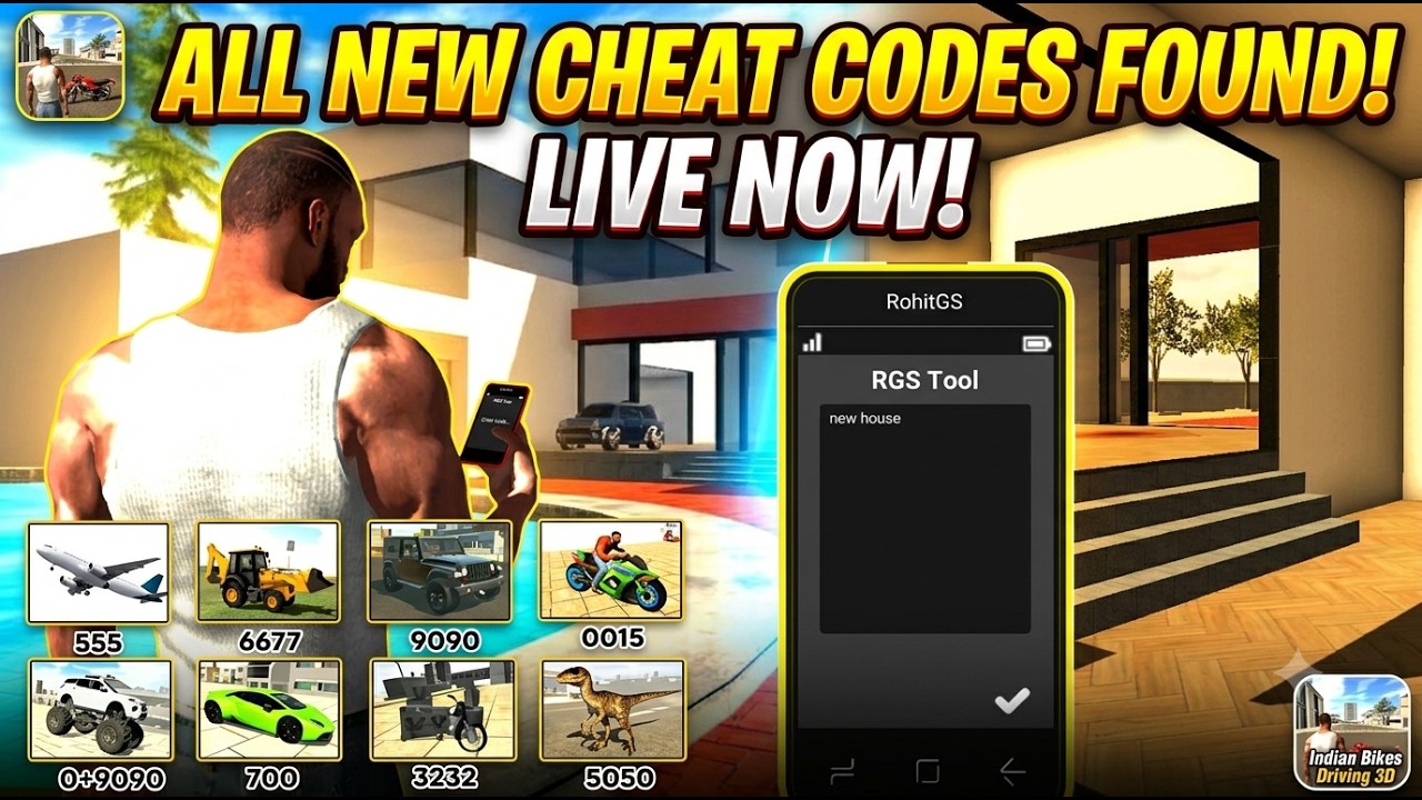 🔴 Play Indian bike driving 3D game try new new cheat codes ☺️ live 🔴