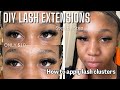 DIY LASH EXTENSION AT HOME FOR $10 | beginner friendly + Amazon lash extensions