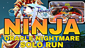 NINJA ORACLE NIGHTMARE SOLO RUN RAGNAROK MOBILE 2.0 ITEMS AND STATS REVEALED!