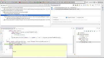 multi threading program analyze with eclipse debugger
