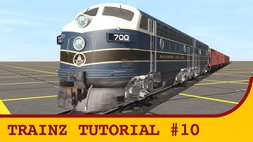 Trainz route building tutorial Ep. 10 | Trains, Consists & Trackside Cameras