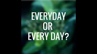 EveryDay    Vs    Every Day
