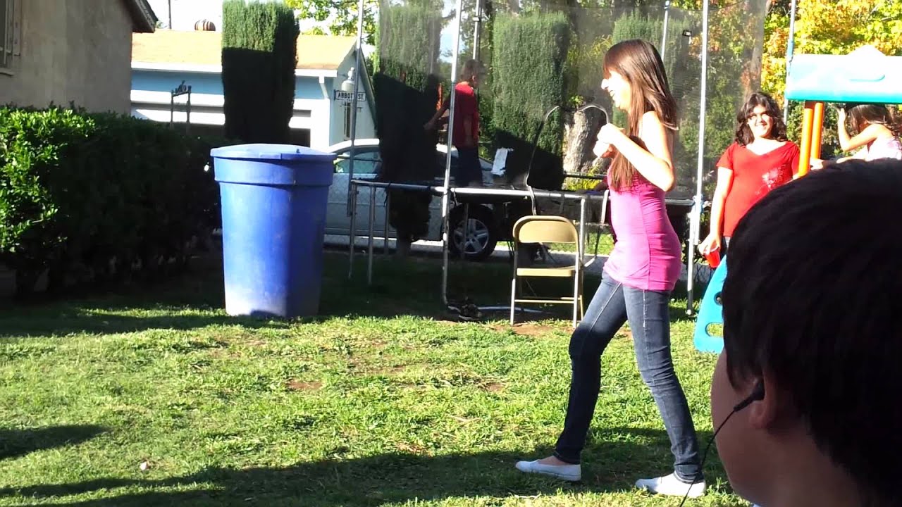 Girl acting like chicken - YouTube