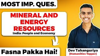 Mineral And Energy Resources Class 12 Geography Important Questions For Term 2 Board Exam 202122