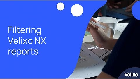 Velixo for Sage Intacct 1.4 - Filtering