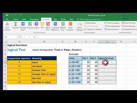 20.Ms Excel - Logical Test || sax iyo qalad