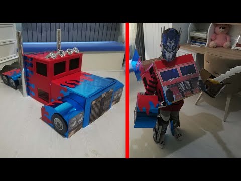 KARTONDAN TRANSFORMERS NASIL YAPILIR PART 1 | HOW TO MAKE TRANSFORMERS FROM CARDBOARD | DIY