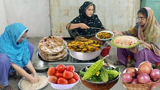 Dopahar Ka Khana Special Village Traditional Recipe Tandoori Roti Ke Sath || Irma's family