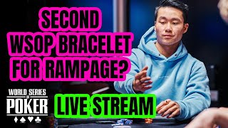 World Series of Poker $5,000 No Limit Hold'em Final Table: Can @RampagePoker Win His 2nd Bracelet?