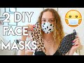 DIY FACE MASK - 2 STYLES // How To Make Easy Fabric FACE MASKS in 10 MINUTES!