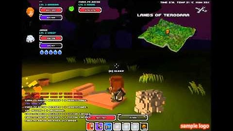 Atebits and Michael play CubeWorld Episode two: Giant sheep and Catacombs