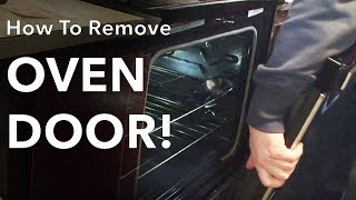 How to Remove an Oven Door Whirlpool Stove Model Number WFE515S0ES0