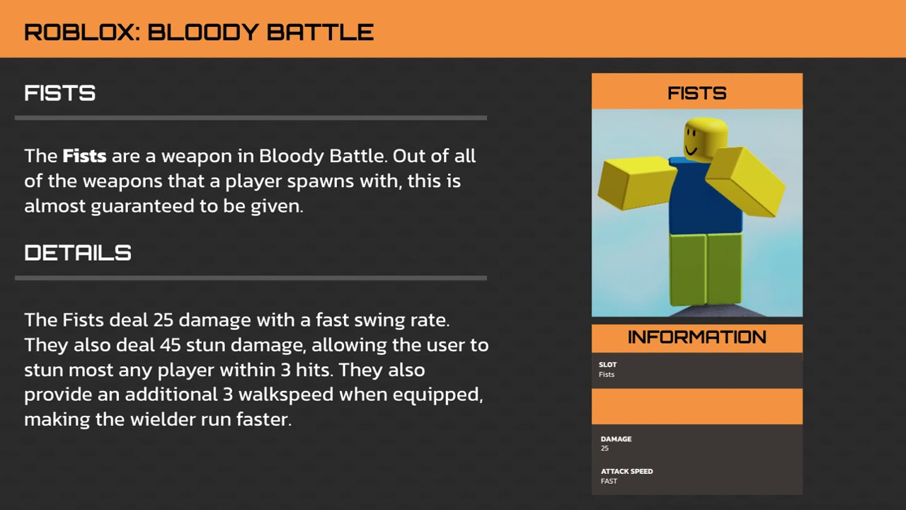 ROBLOX Bloody Battle Fists YouTube 