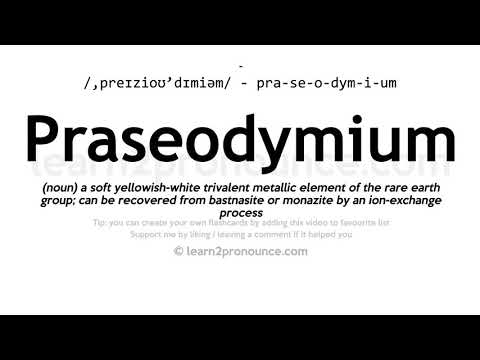 Video: A është praseodymium një metaloid?