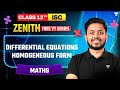 How to Solve Homogeneous Differential Equations | Class 12 ISC Maths 2025 | Shubhanshu Sir