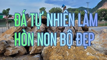 đá làm hòn non bộ đẹp | Hòn non bộ cá koi