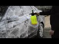 Hand pump foam sprayer for car wash