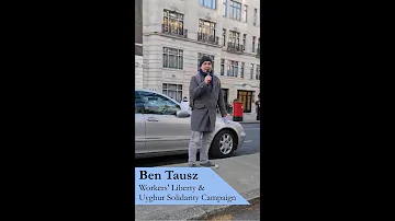 "Racist surveillance is a worldwide problem" - Ben Tausz speaks at Uyghur Solidarity protest