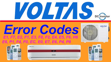Voltas Air Conditioner All Error Codes And Solution Troubleshooting Urdu/Hindi