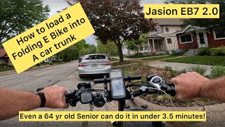 This is how a 64 yr old can load a Folding E Bike into a car trunk in under 3.5 minutes! 😎 by Nomadic E Biking Adventures 298 views 10 days ago 3 minutes, 37 seconds