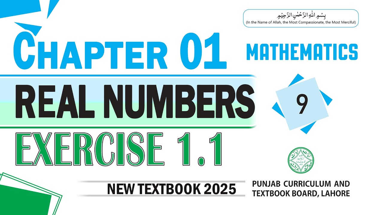 Class 9 Math Chapter 1 Exercise 1.1 | Math New book 2025 | Punjab Board ...