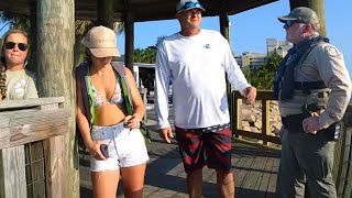 When Daddy Nearly Saves You From Going To Jail
Police Body Cam Video Of Father Nearly Saving His Son From Arrest - On May 25, 2024, at approximately 1700 hours, two investigators with the Florida Fish and Wildlife Conservation Commission (FWC) were on water patrol in St. Andrews Bay, Bay County. They were patrolling near St. Andrews Marina when they observed a gray personal watercraft (PWC) with three individuals near the boat ramp. The operator, later identified through a Florida Driver’s License as a male, was wearing blue shorts and no shirt. The investigators saw the operator make a sharp turn near the dock, causing a passenger to be thrown into the water. The investigators approached the vessel to conduct a boating safety inspection and registration check.
During the inspection, the operator was found to be without a boating safety card, current registration, a serviceable fire extinguisher, or a sound-producing device, and the registration numbers were improperly displayed. Due to vessel traffic, the investigators backed away to complete paperwork for the violations. While observing, they saw the operator jump into the water and then return to the PWC, which was taking on water. The operator was advised to bring the PWC ashore to prevent it from sinking in deeper water. He beached the PWC on the sand and attempted, unsuccessfully, to bail water out by hand. His behavior was noted as unusual.
After the PWC was removed from the water, it was observed that water was pouring from the vessel, and another boater at the ramp reported a large hole in its bottom. The operator was pacing and using profanity. When questioned, one of the passengers mentioned they had been out on the island for six hours and that the PWC had been damaged previously. The operator confirmed the prior damage, explaining they had been at the island for a concert and recreational activities. A strong odor of alcohol was detected from the operator, who appeared upset and emotional.
The investigators then transitioned the case to a Boating Under the Influence (BUI) investigation and asked the operator if he had consumed any alcohol, to which he denied. They proceeded with Standardized Field Sobriety Tests (SFSTs). During the tests, the operator displayed multiple signs of impairment, including a lack of smooth pursuit in both eyes and distinct nystagmus. His father arrived during the tests, interrupting with loud, profane outbursts, urging him not to comply with the tests.
The operator also showed impairment during subsequent sobriety tasks, such as the Finger-to-Nose and Hand Coordination tasks, failing to follow instructions and perform the tasks correctly. His father continued to interrupt with profane language, further encouraging his son not to comply.
Based on their observations and the results of the SFSTs, the investigators arrested the operator for BUI at approximately 1739 hours. He was transported to the FWC office, where he refused to provide a breath sample and was advised of the penalties for refusal. The Miranda Warning was read, but the operator declined to answer any questions. The operator passed out at the office for approximately 10 minutes. Photos were taken of the individual during this time.
The operator was later transported to the Bay County Jail. He was issued a misdemeanor citation for operating a vessel while impaired, along with several infraction citations for refusal to submit to a breath test, not having a serviceable fire extinguisher, and other boating violations.
Donny Rapture,POLICE WATCH,cops,bodycam,body camera,police,news law&crime network,code blue cam,police interaction,police officer,crime documentaries,crime documentary,dui,police activity,police videos,POLICE INSIDER,police insider uncut,first amendment audit,1st amendment audit,inside edition,corrupt cops caught on camera,cop,live pd,a&e,law and crime network,crime,law enforcement,donut operator,FWC,Fish And Wildlife,Hunting,Fishing When Daddy Nearly Saves You From Going To Jail