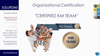 Organizational Km Certification - From Km Institute