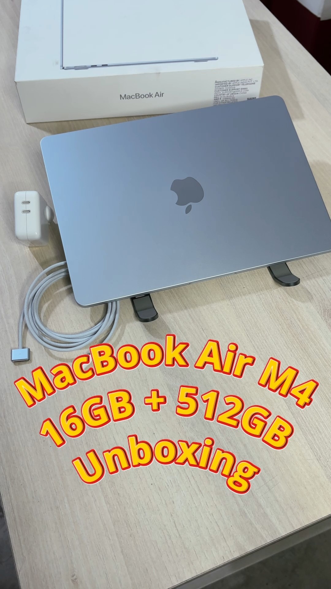 MacBook Air M4 (Sky Blue, 16GB + 512GB) Unboxing - First