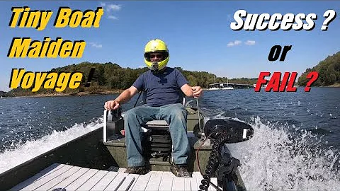 FIRST RIP on my TINY Boat Build !!  ... Adventure of a LIFETIME!!