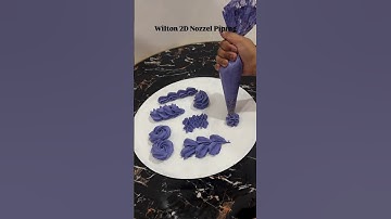 Wilton 2D Piping Tip #cake #piping #youtubeshorts #birthdaycake #anniversarycake #homebaker #wilton