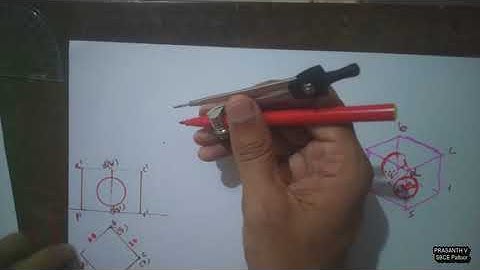 Engineering Graphics - Development of Surfaces - Hole on the surface