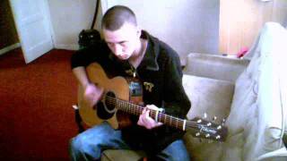 buttus random made up tune on my betie acoustic guitar