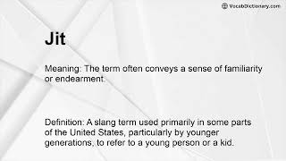Jit Meaning