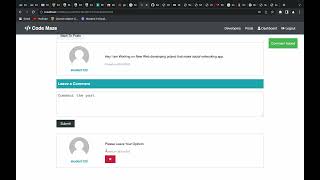 Code-Maze Social Networking Web-App Using MERN Stack.