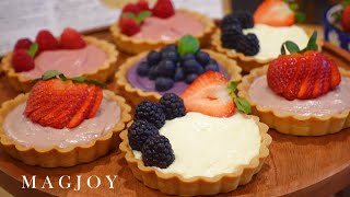 Mini Fruit Tarts | Fresh Fruit Pastry Creams 🌹