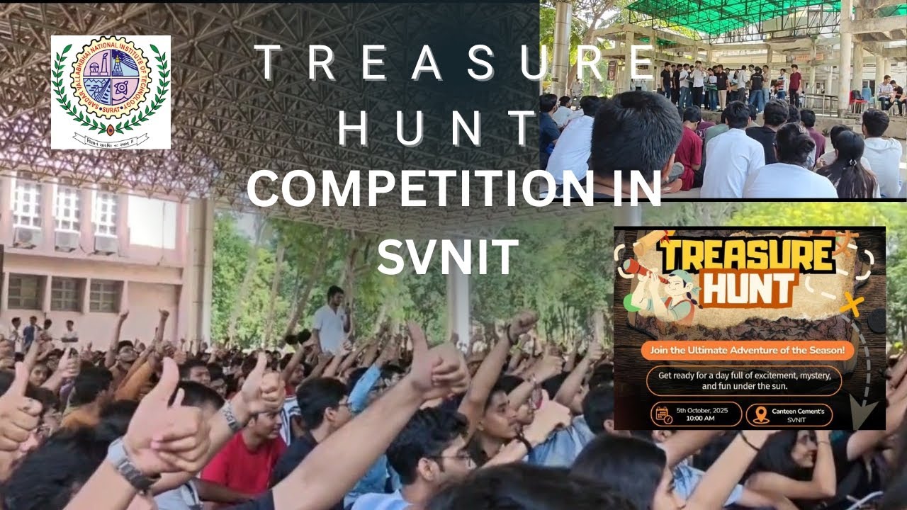 Treasure hunt competition in svnit surat. By think india SVNIT SURAT   