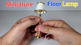 Mini Dollhouse Floor lamp, LED Miniature Lighting for Dolls House