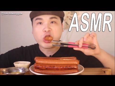 ASMR Polish sausage (a lively food eating sounds)