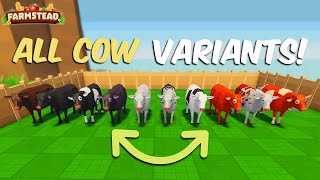 How To Breed All Cow Variants Easy Farmstead Roblox