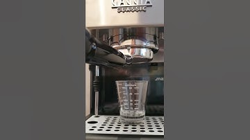 First test with bottomless portafilter
