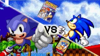 Famous Sonic Advance VS Sonic The Hedgehog (SEGA Genesis) Wealth