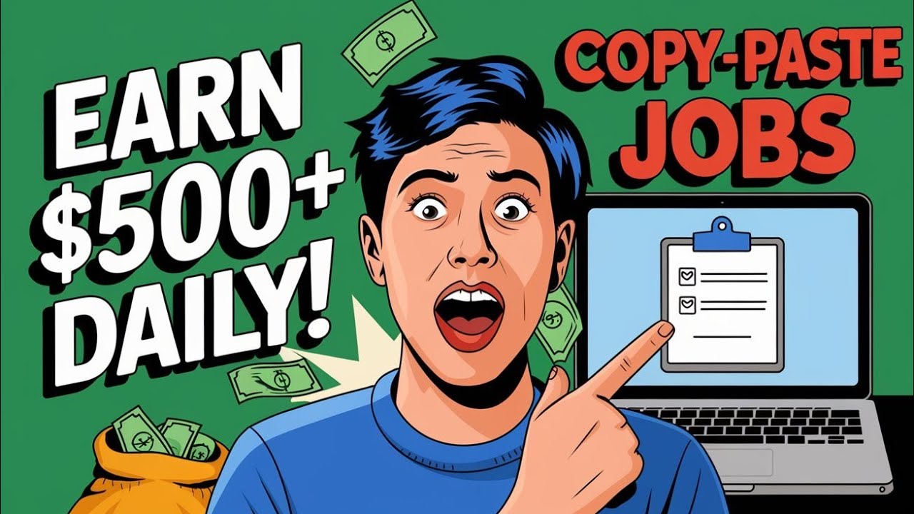 Earn $500+ Daily with Simple Copy-Paste Jobs | Work from Home ...