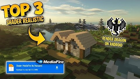 TOP 3 SHADER RENDER DRAGON REALISTIC MCPE 1.19+ MIRIP JAVA/RTX SUPPORT LOW END DEVICE 1 GB RAM