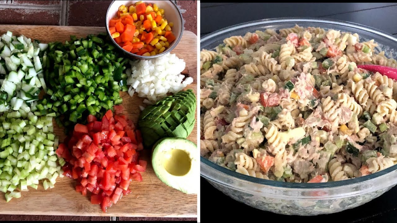 Ensalada de Pasta con Atún, Aguacate y Verduras, Muy Rendidora y Deliciosa! YouTube Ensalada de Pasta con Atún, Aguacate y Verduras, Muy Rendidora y Deliciosa! YouTube
